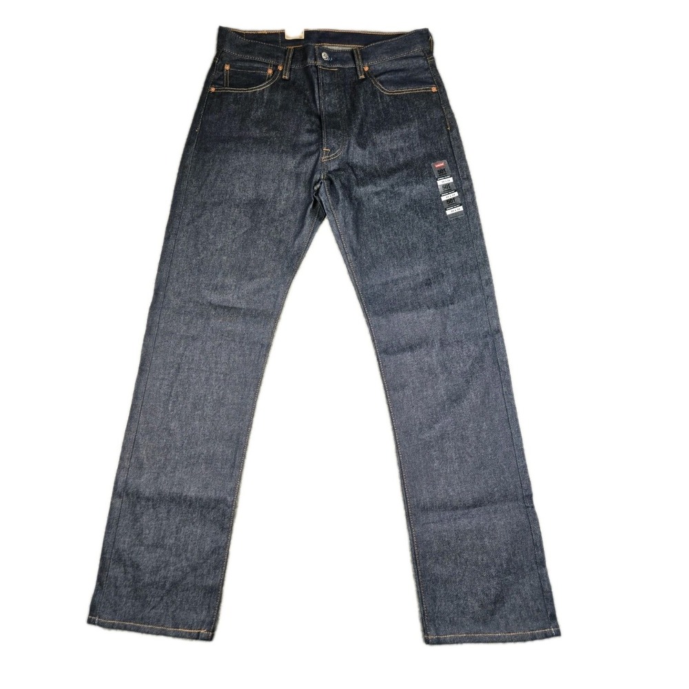 Levis Jeans Mens 34x34 Blue 501 Original Button Fly Rigid Shrink to Fit Cowboy